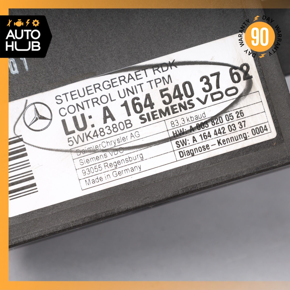 06-13 Mercedes W164 ML550 R350 CL550 TPMS Tire Pressure Control 1645403762 OEM - photo 6