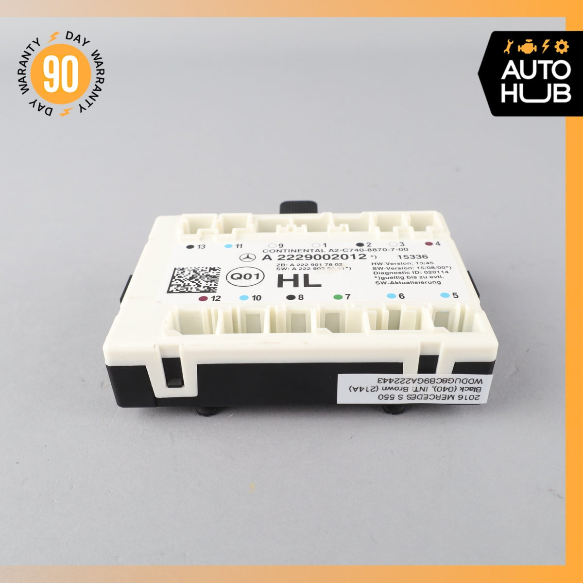 Mercedes W222 S550 Rear Left Door Control Module 2229002012 OEM - photo 5