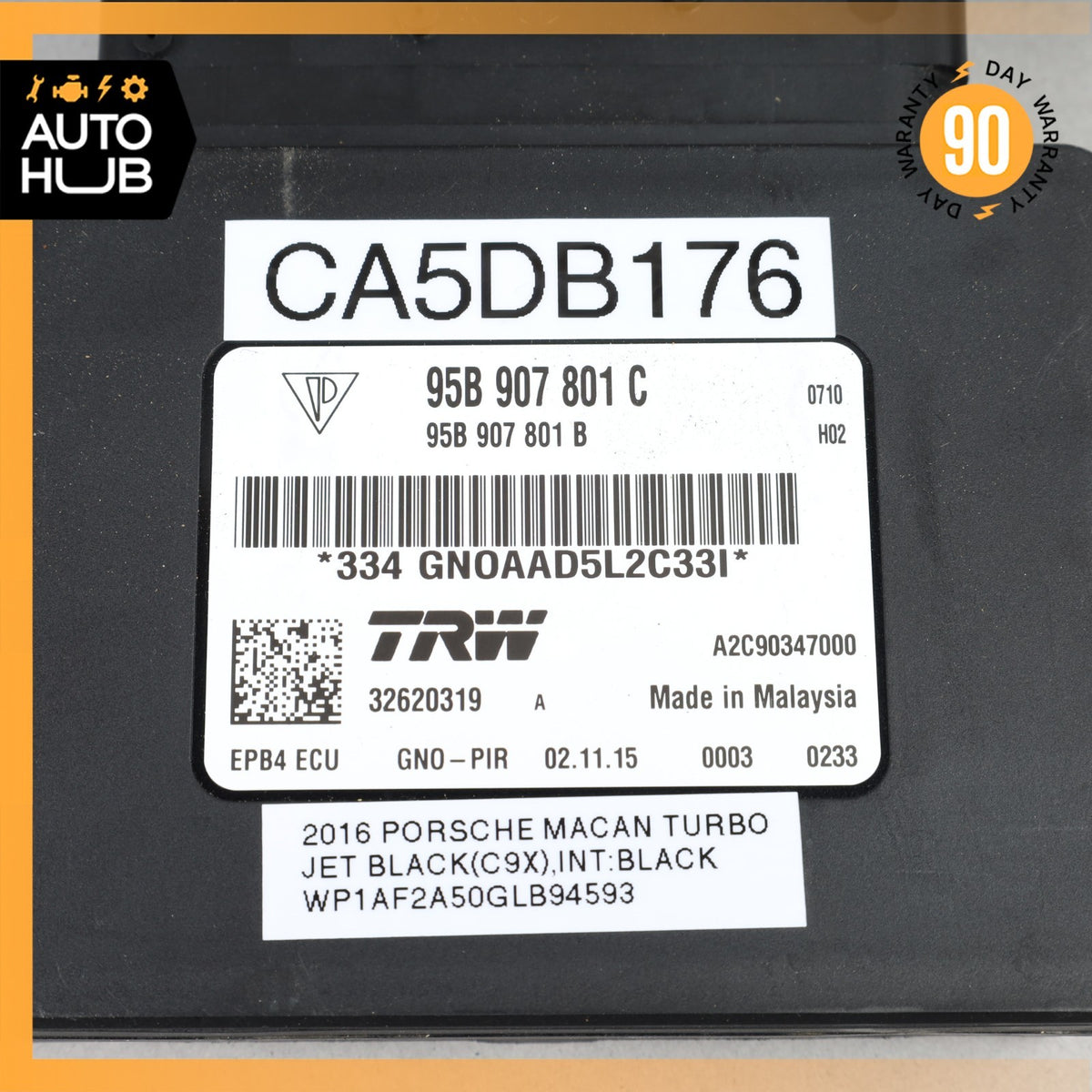 Porsche Macan 95B Gateway Control Module Unit 95B907801C OEM - photo 6