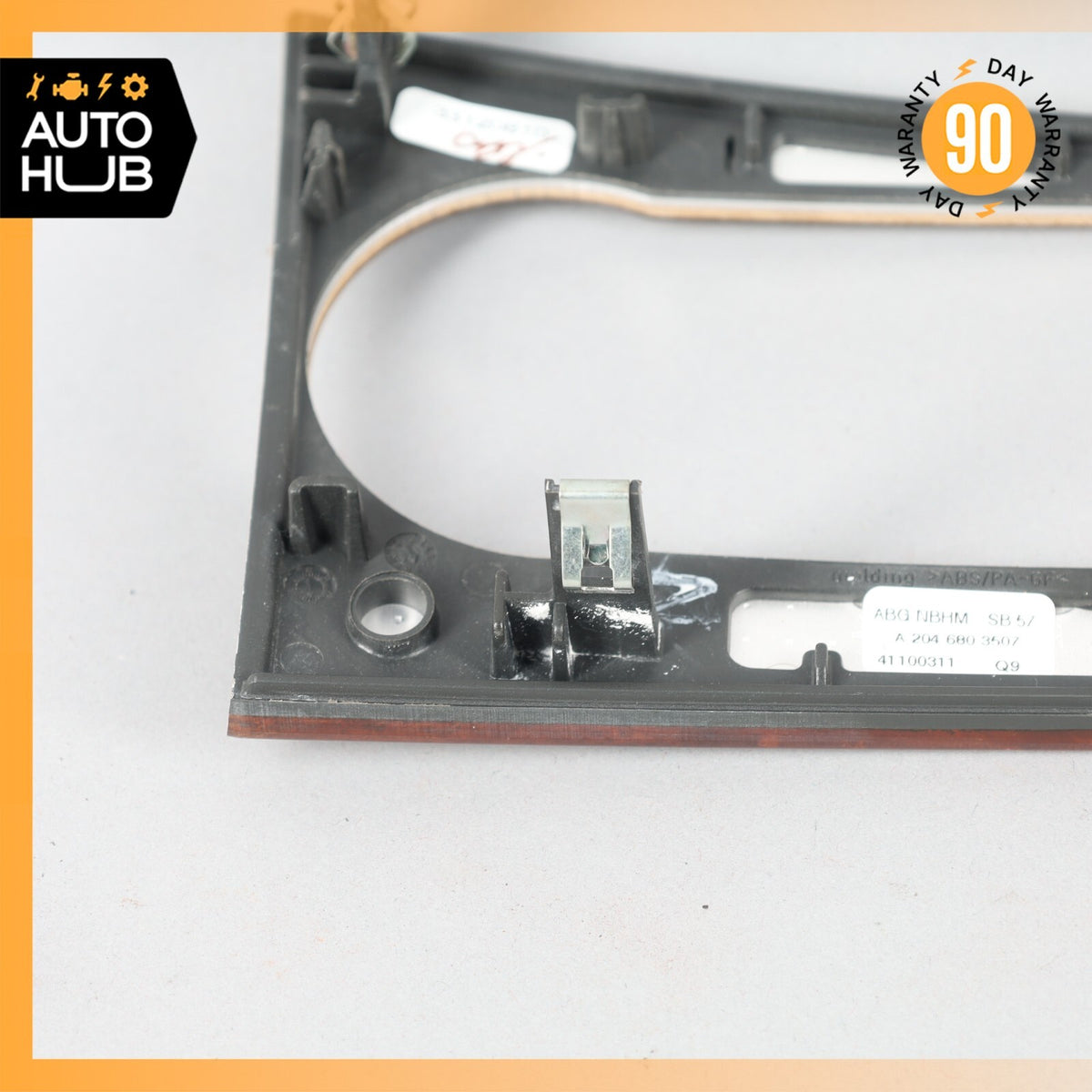 08-14 Mercedes W204 C300 C350 AC A/C Climate Control Switch Trim Bezel Wood OEM - photo 8