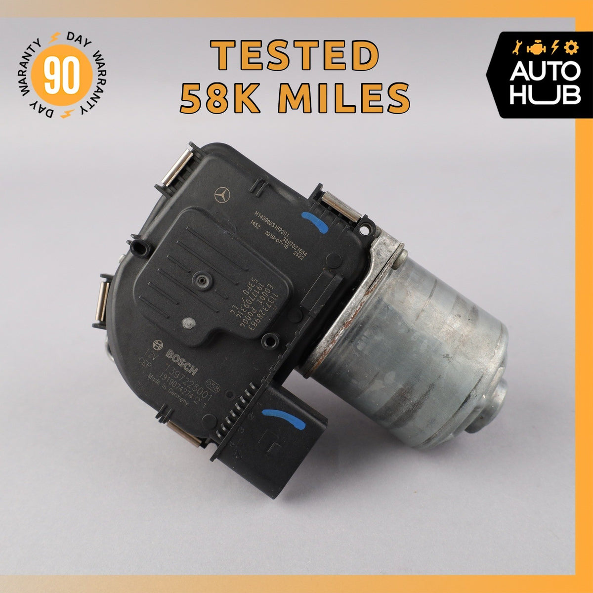 17-20 Mercedes W213 E350 E300 E63 AMG Windshield Washer Wiper Motor OEM 58k - photo 1