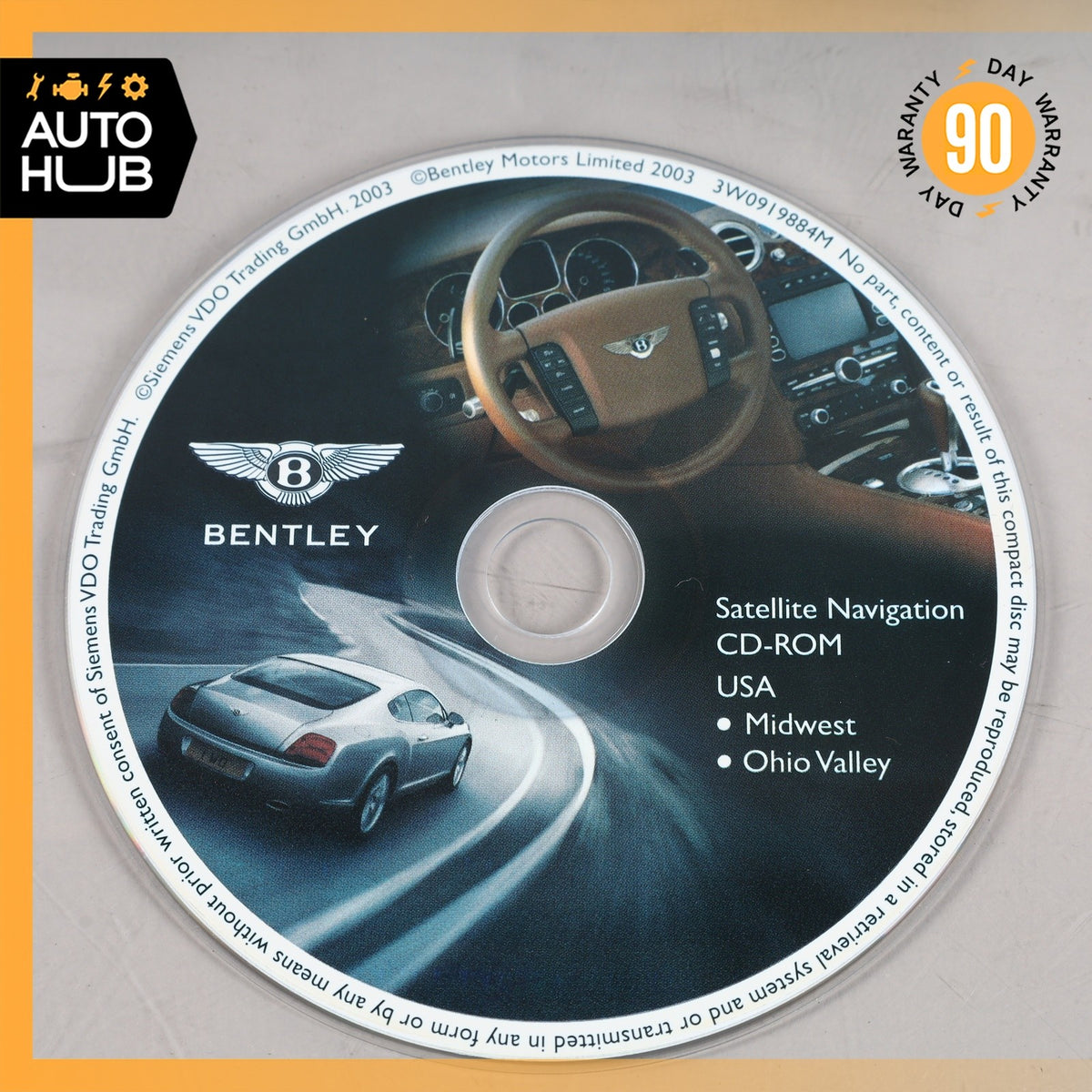 03-11 Bentley Continental GT GTC Comand GPS Map Navigation Disc Set OEM 87k - photo 6