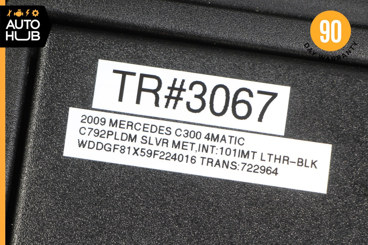 08-14 Mercedes W204 C300 C350 C250 Right Side Sunvisor Sun Visor Black OEM - photo 11
