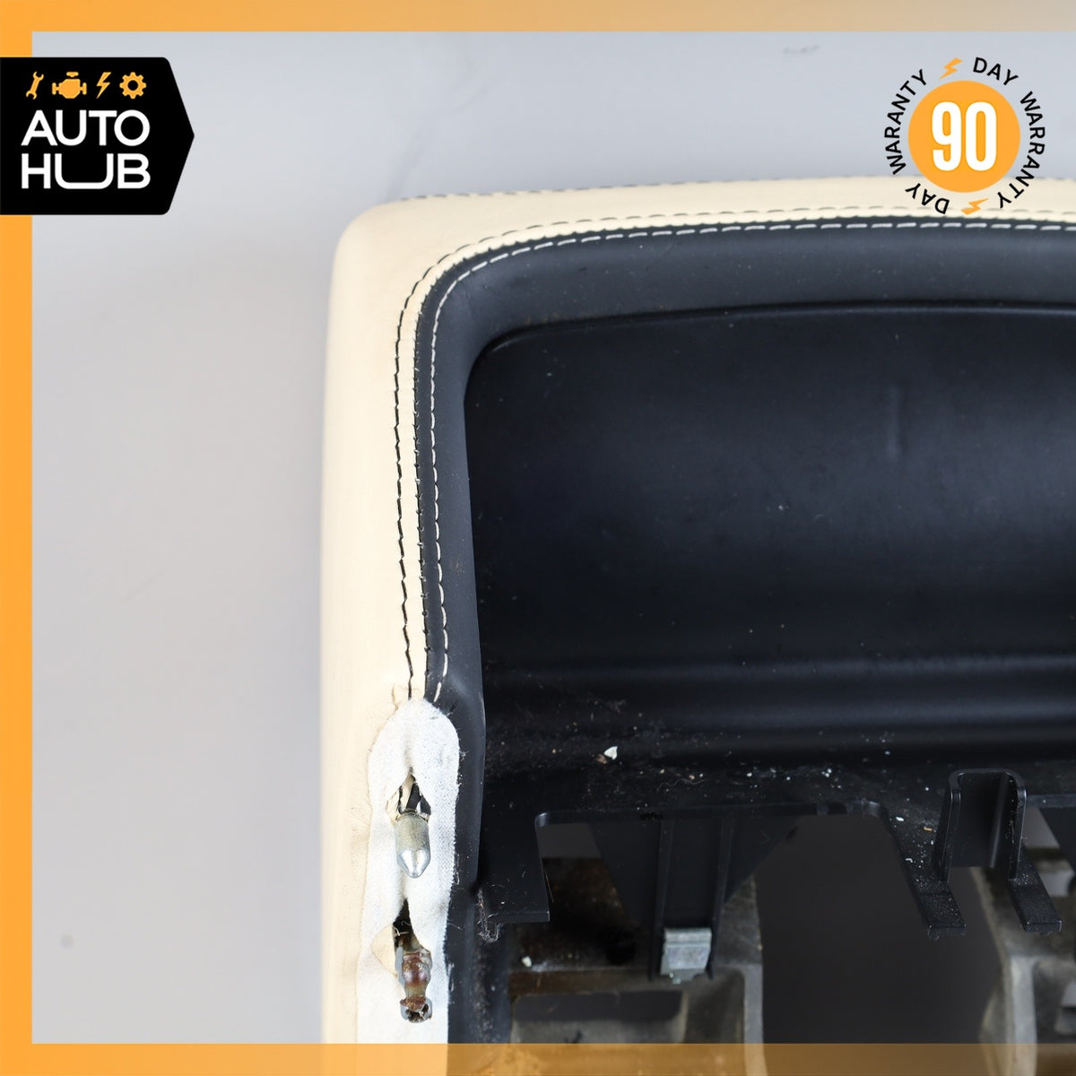 07-11 Bentley Continental GTC Rear Center Console Trim Bezel Beige OEM - photo 10