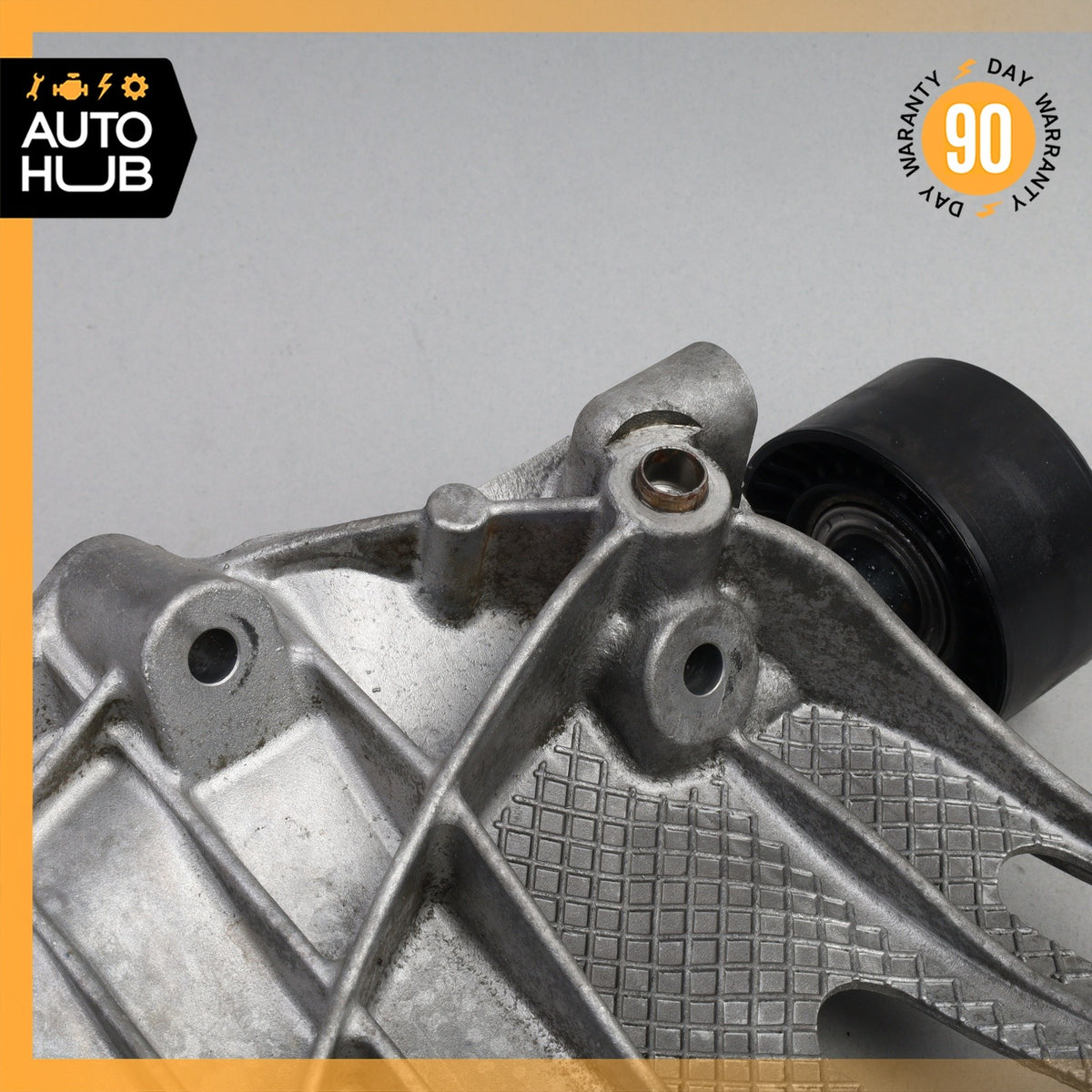 BMW F15 X5 A/C Compressor Support Bracket w/ Pulley 64557585167 OEM - photo 10