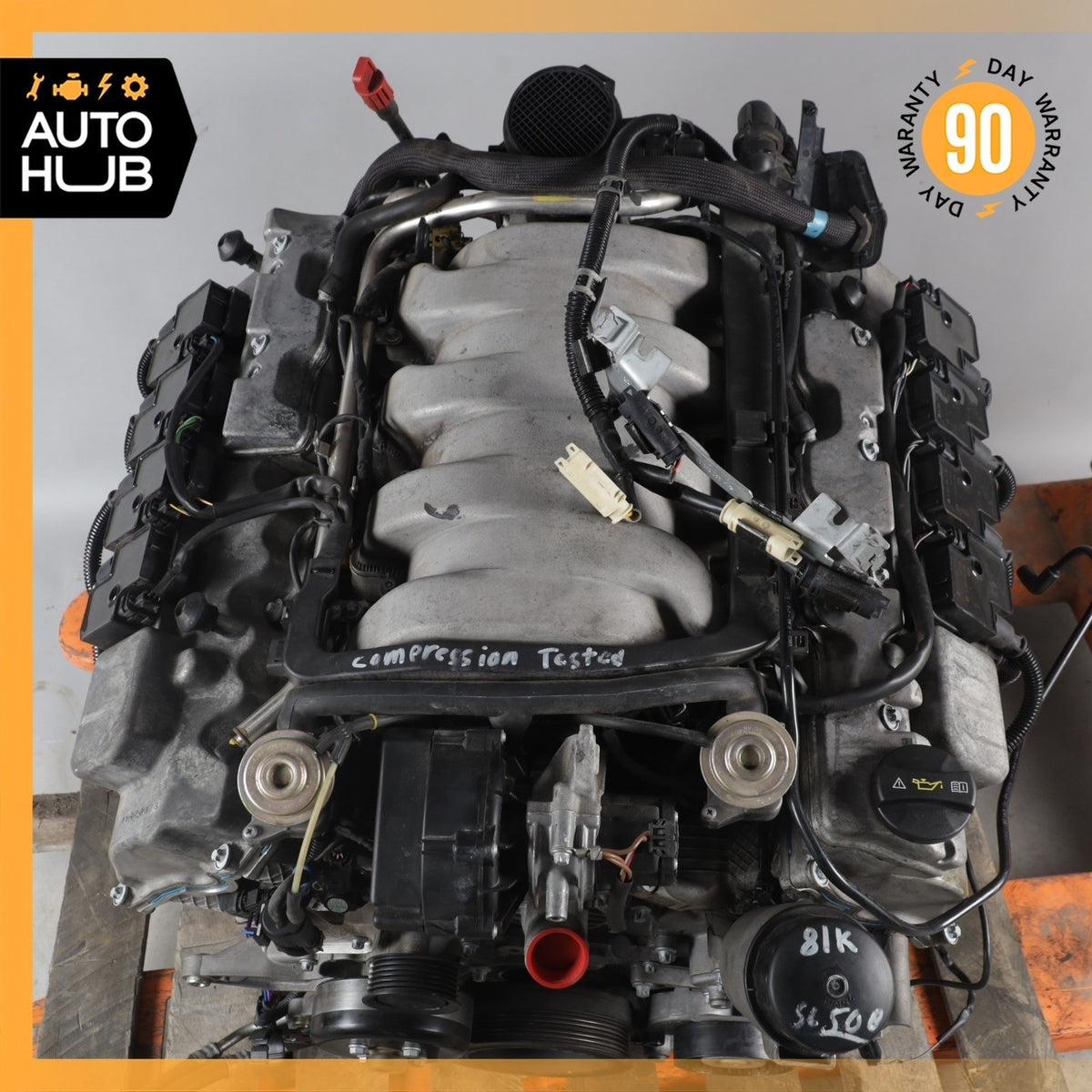 99-06 Mercedes R230 SL500 E500 CLK500 Engine Motor Assembly 5.0 V8 M113 OEM 81k - photo 9