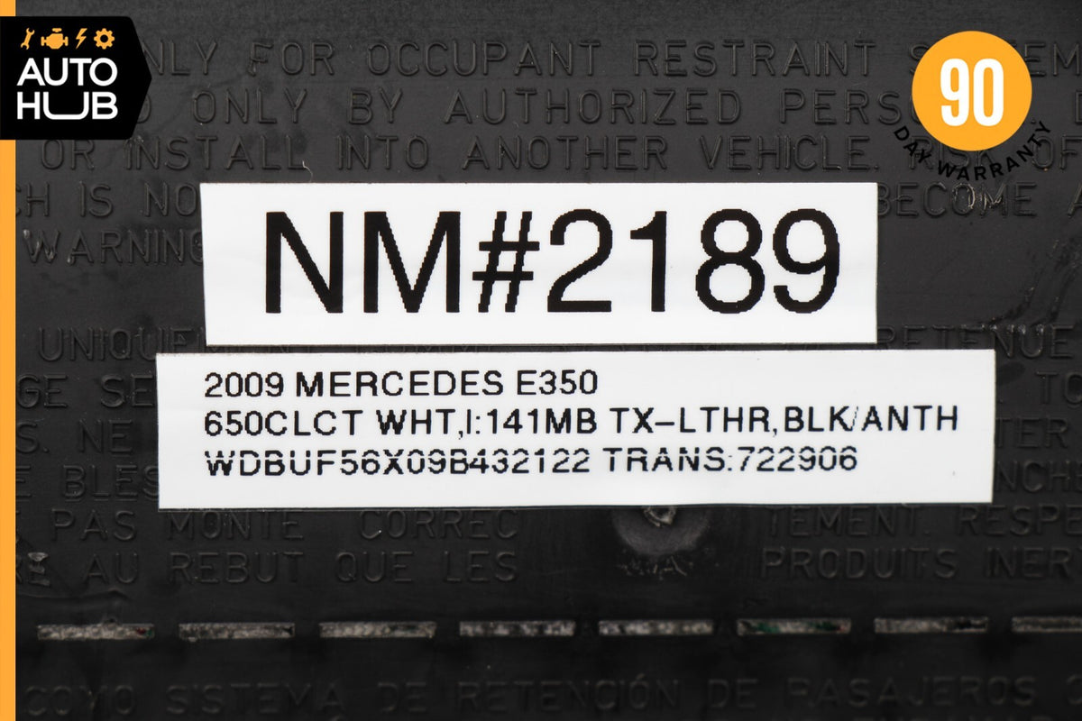03-09 Mercedes W211 E350 E550 E320 Glove Box Right Passenger Airbag Air Bag OEM - photo 10