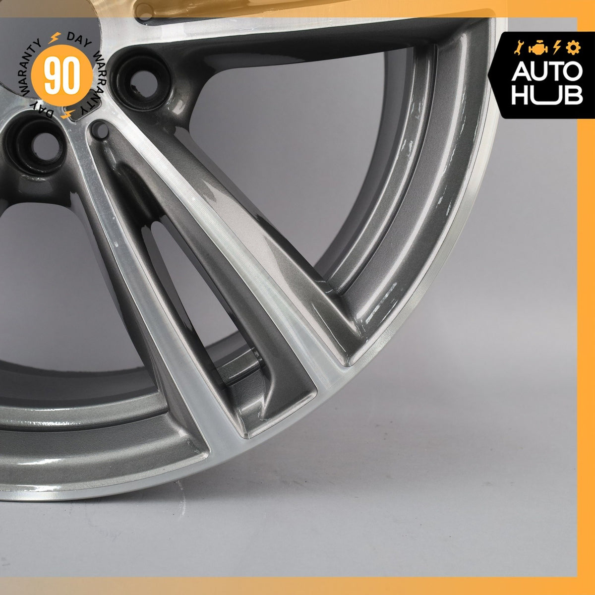 BMW F30 335i 340i 430i 8.5 x 19 19" Style 442 Rear Wheel Rim Polished Gray OEM - photo 6