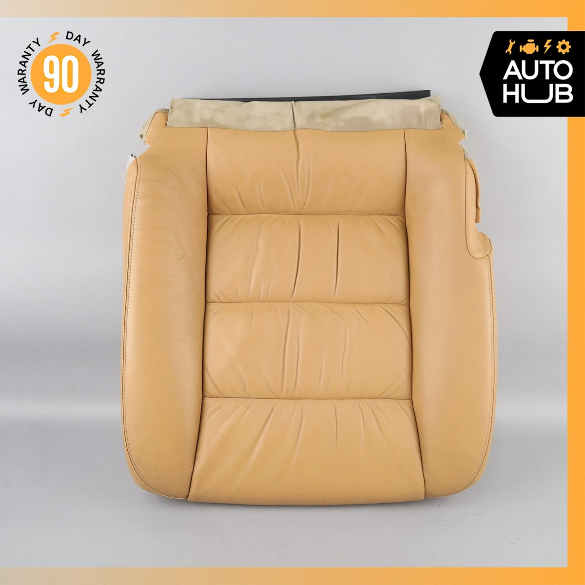 05-10 Porsche Cayenne 955 Front Right Side Seat Lower Cushion Leather Beige OEM - photo 1