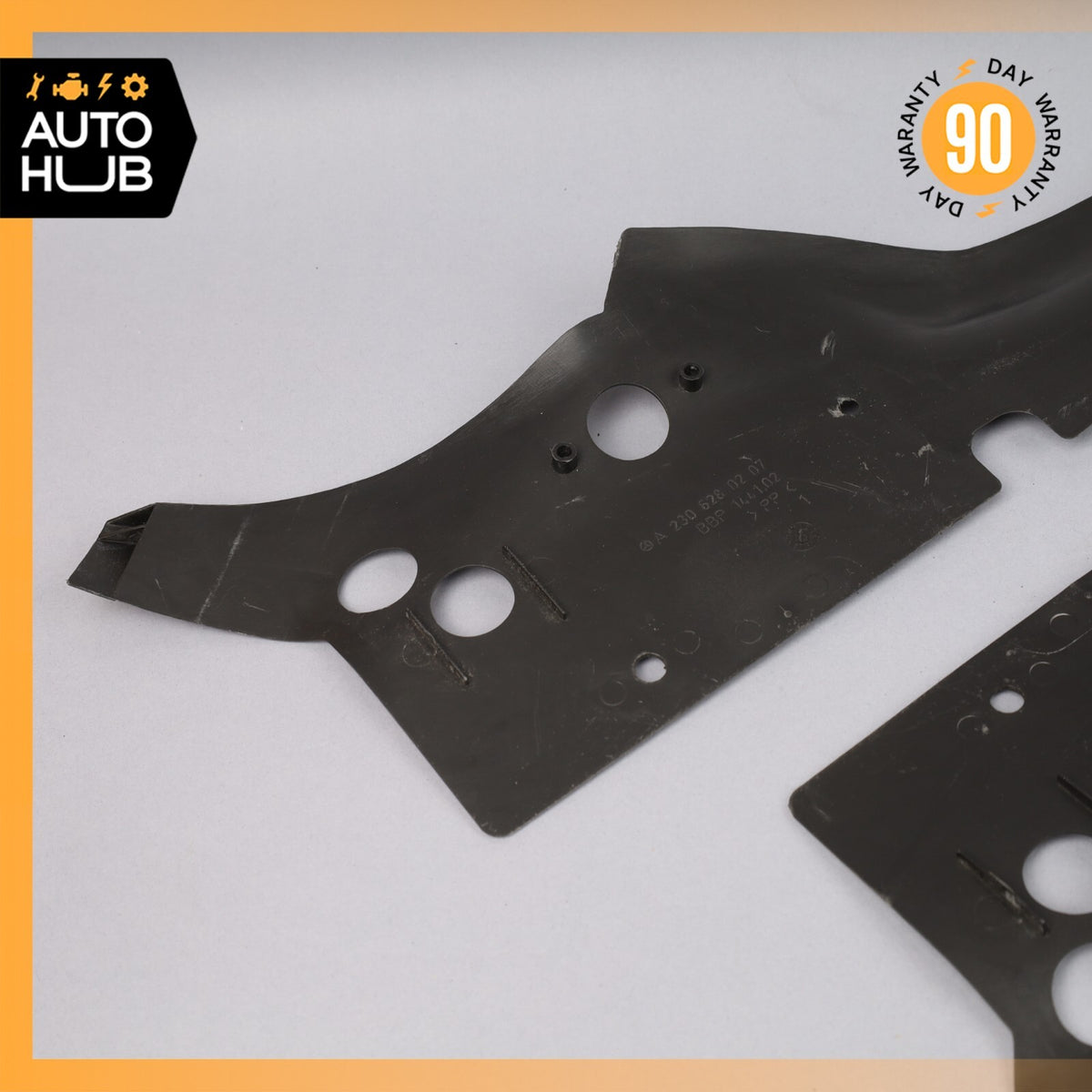 03-08 Mercedes R230 SL500 SL55 AMG Upper Radiator Support Top Cover Set of 2 OEM - photo 7