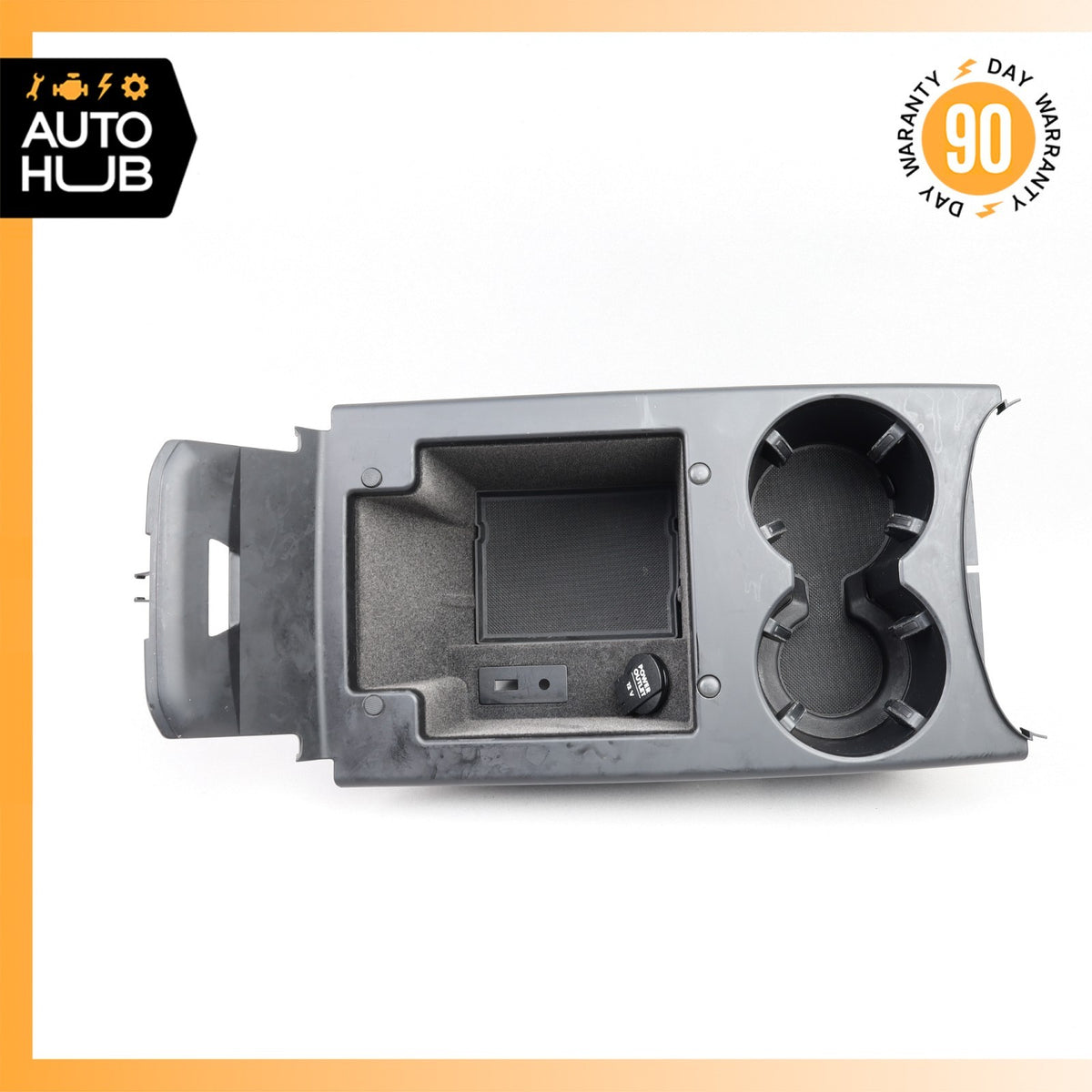 15-16 Porsche Macan 95B Center Console Cupholder Storage Compartment Black OEM - photo 1