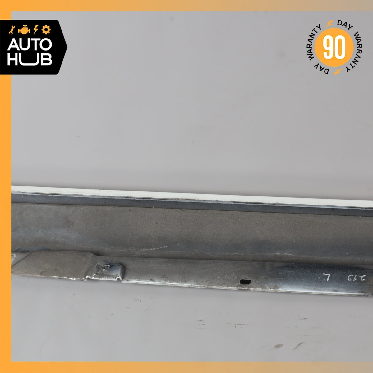 17-23 Mercedes W213 E300 E400 Sport AMG Left Rocker Panel Side Skirt White OEM - photo 17