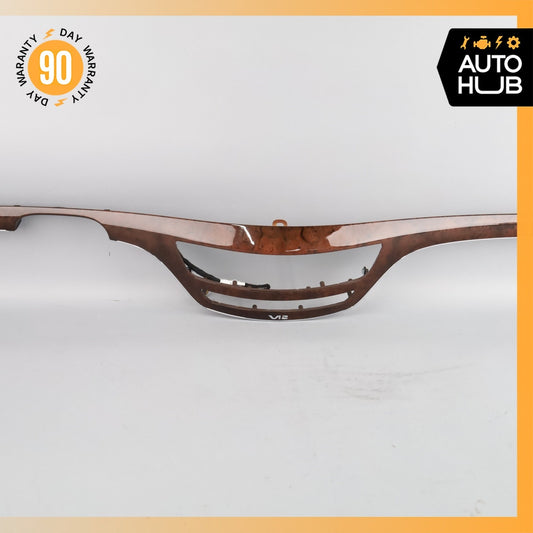 07-13 Mercedes W221 S600 S65 AMG V12 Dashboard Dash Center Trim Bezel Wood OEM - photo 1