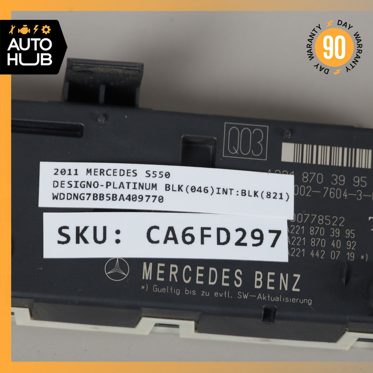 07-14 Mercedes W221 S550 S400 CL550 Trunk Release Remote Open Close Module OEM - photo 8