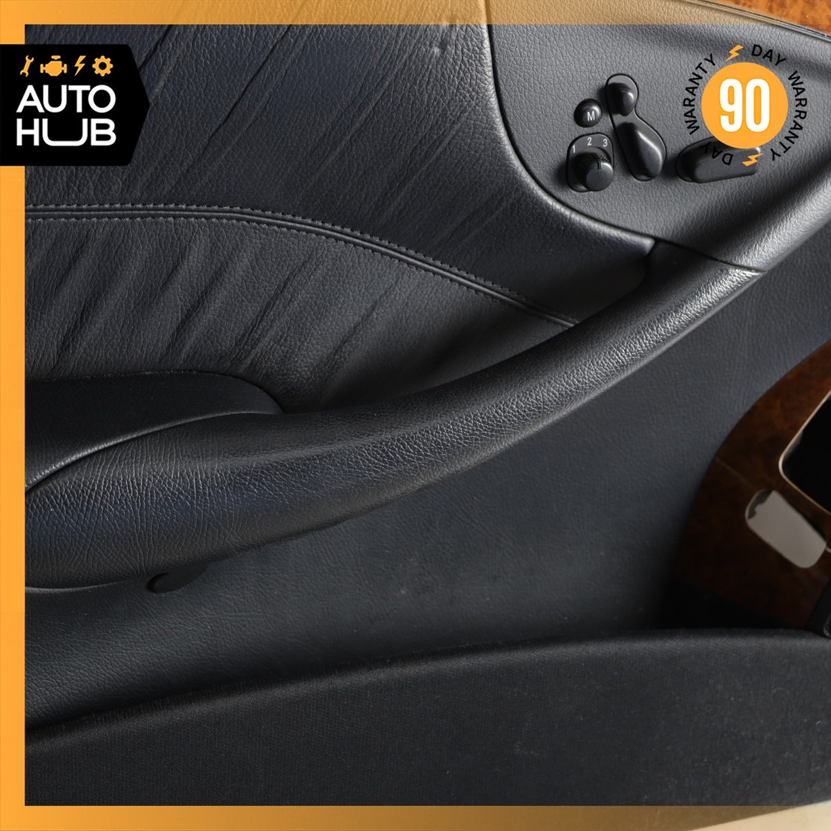 06-09 Mercedes W209 CLK350 CLK500 Door Panel Front Left Side Black OEM 67k - photo 11