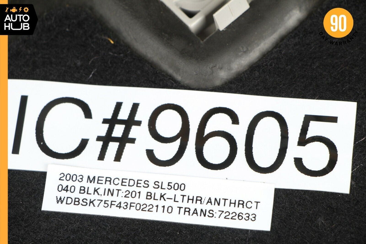03-06 Mercedes R230 SL500 SL55 Front Window Top Upper Headliner Trim Panel OEM - photo 12
