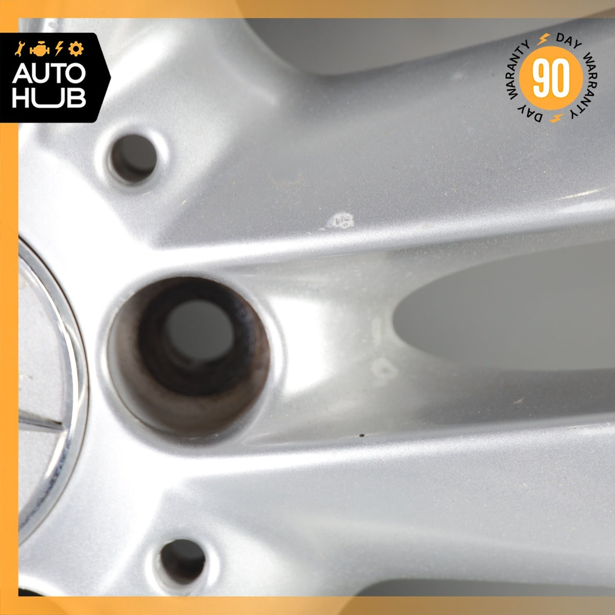 Mercedes W209 CLK350 SLK350 7.5 x 17 17" Front Wheel Rim Silver 2094014102 OEM - photo 9