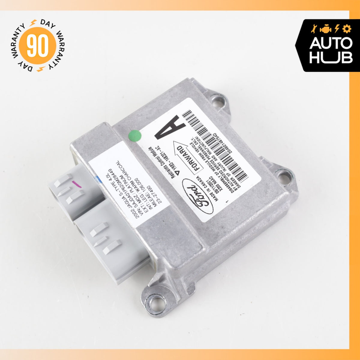 Jaguar X200 S-Type Airbag Air Bag SRS Control Module Unit YR8314B321AC OEM - photo 2