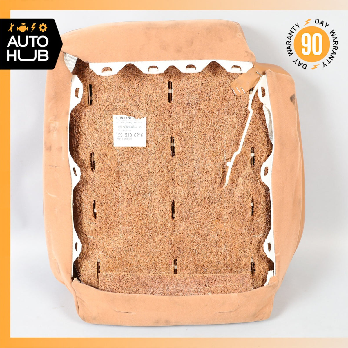 90-95 Mercedes R129 300SL SL500 Right Passenger Upper Top Seat Cushion Java OEM - photo 16