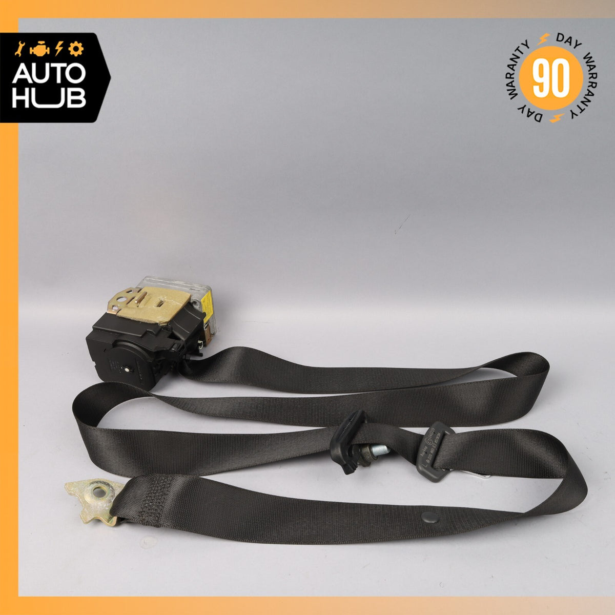 03-06 Mercedes W220 S600 S430 Rear Left Seat Belt Retractor Buckle Black OEM - photo 7