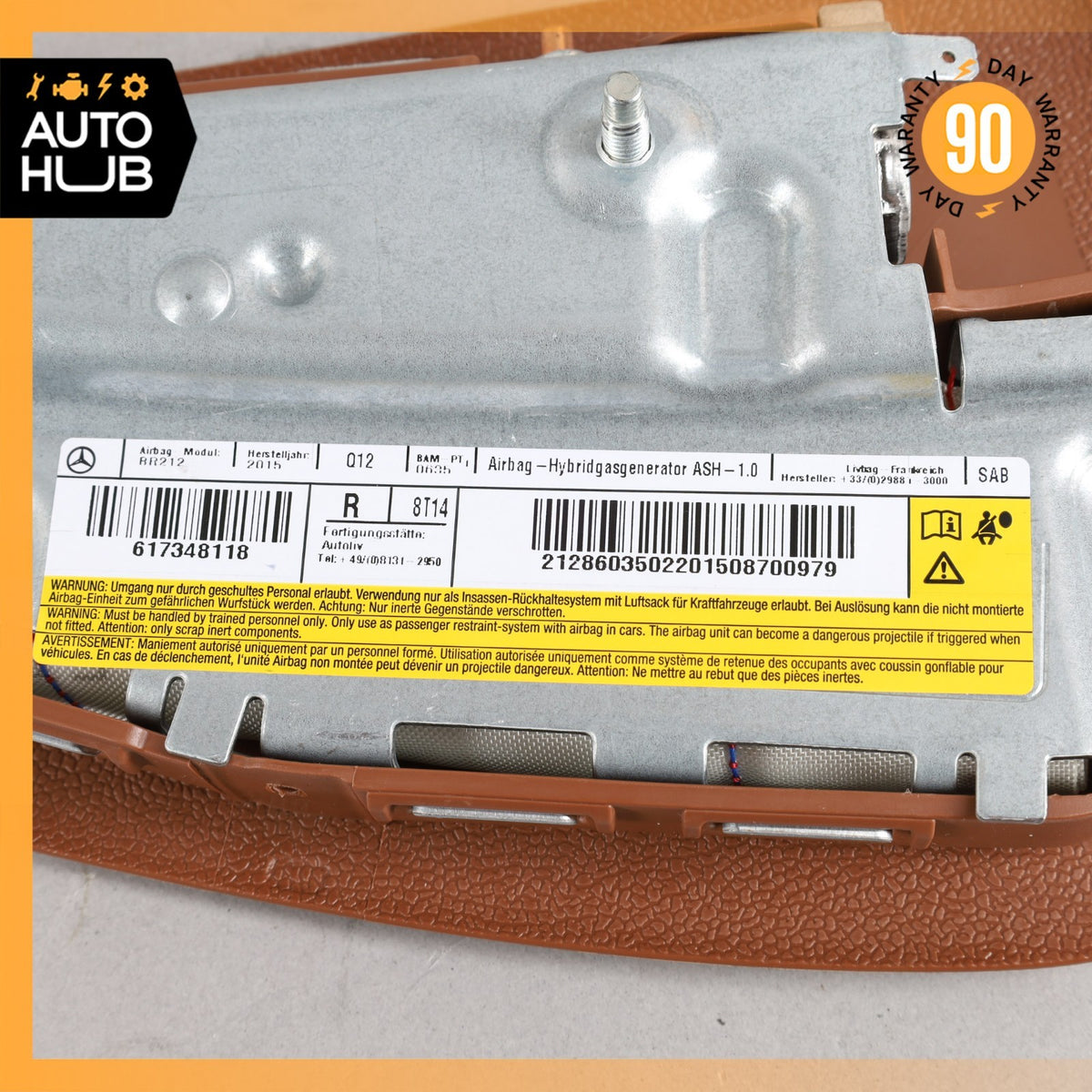 10-18 Mercedes W218 CLS550 E400 Front Right Side Seat Airbag Air Bag Brown OEM - photo 12