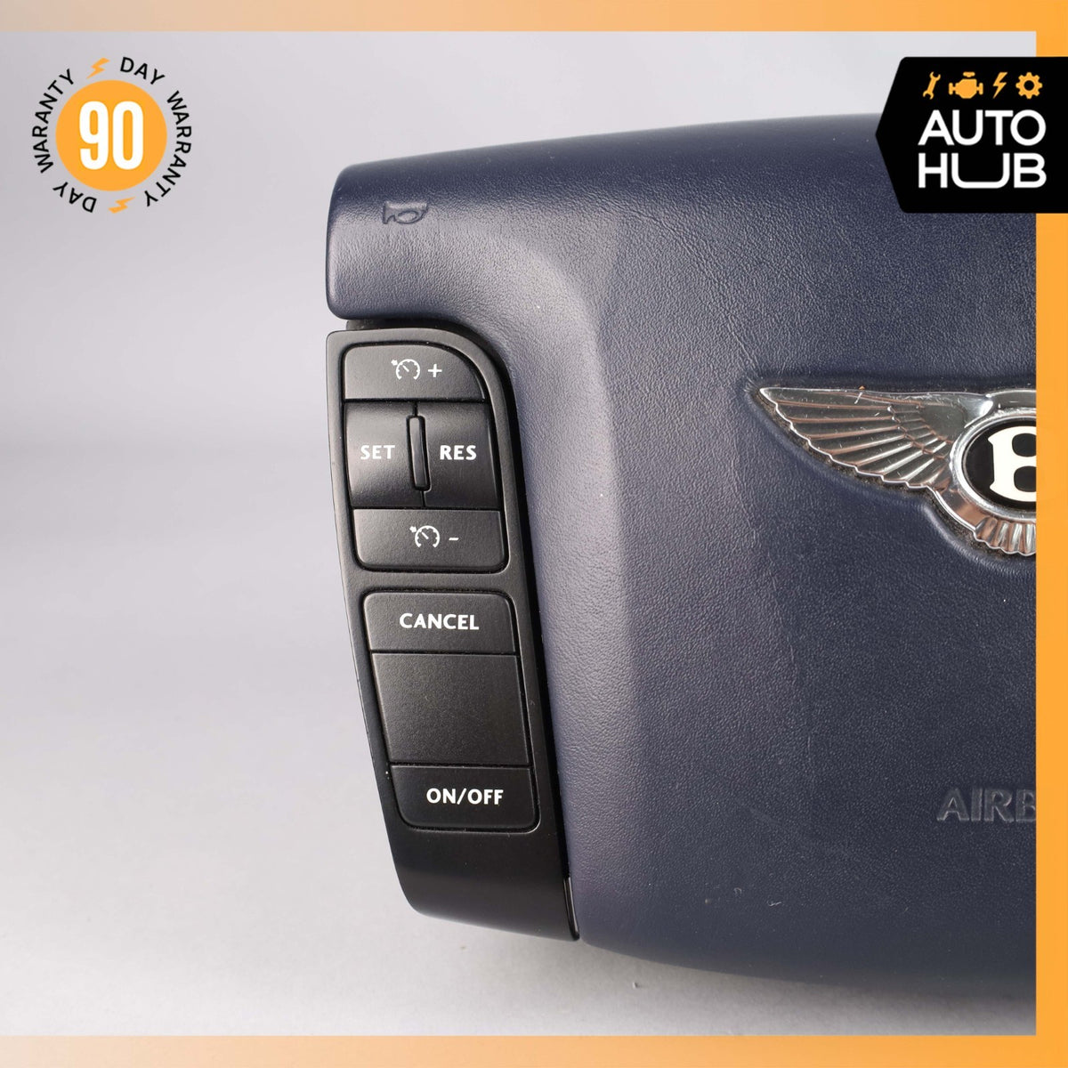 03-13 Bentley Continental Flying Spur GTC Driver Steering Wheel Airbag Blue OEM - photo 3