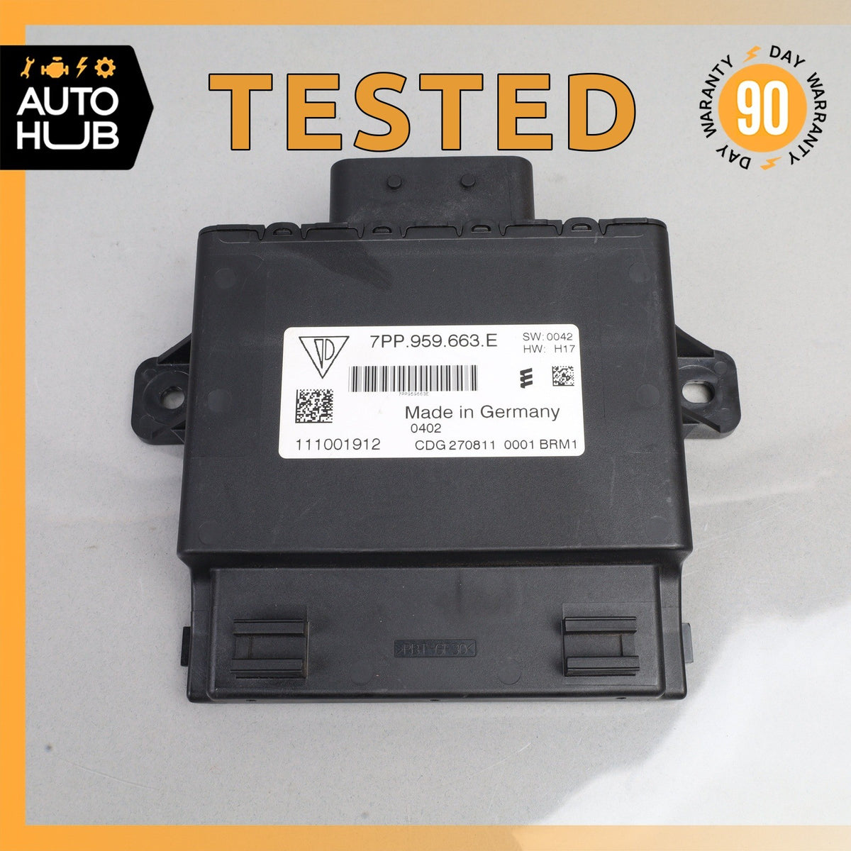 Porsche Cayenne 958 Start Stop Voltage Stabilizer Control Module ECU OEM - photo 1