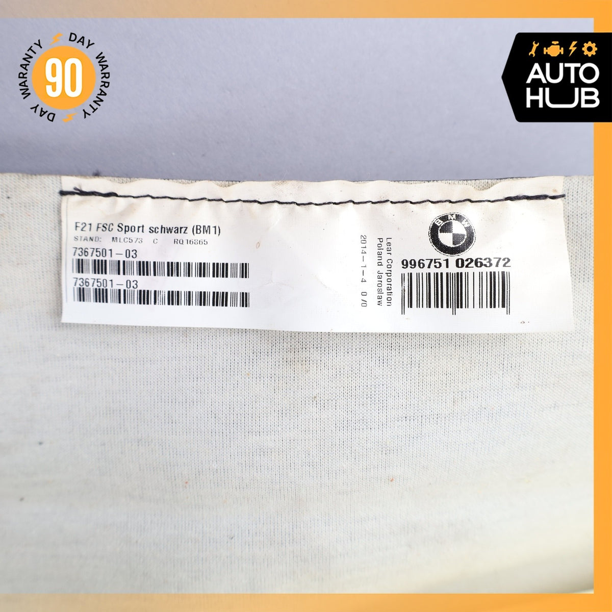 14-21 BMW F22 228i M240i Sport Front Left Driver Lower Seat Cushion Black OEM - photo 15