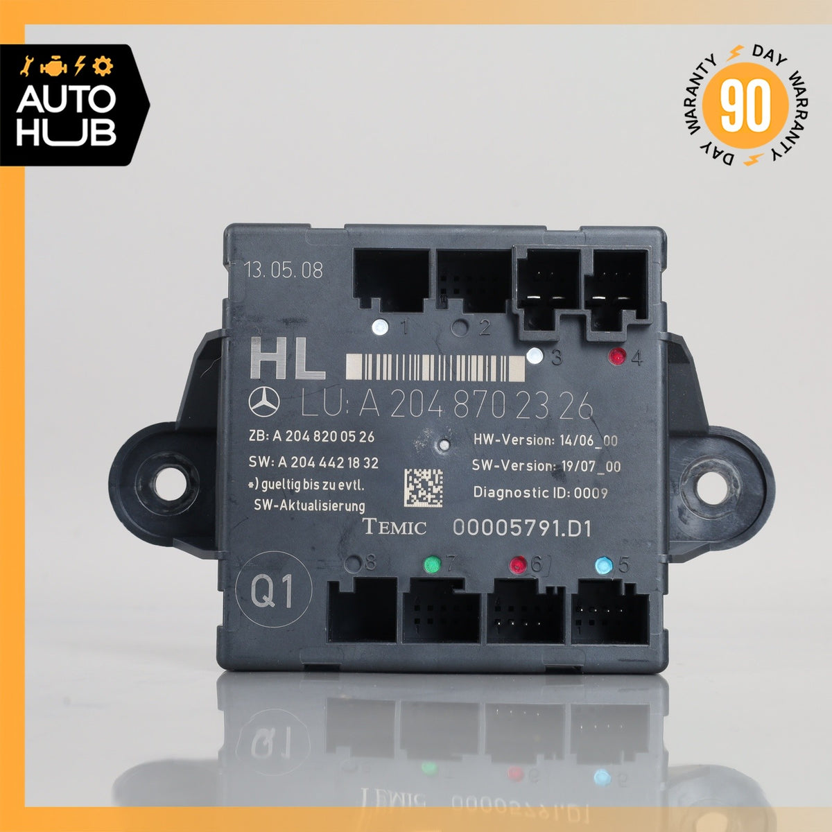 08-18 Mercedes W204 C63 CLS550 GLK350 Rear Left Side Door Control Module OEM - photo 4