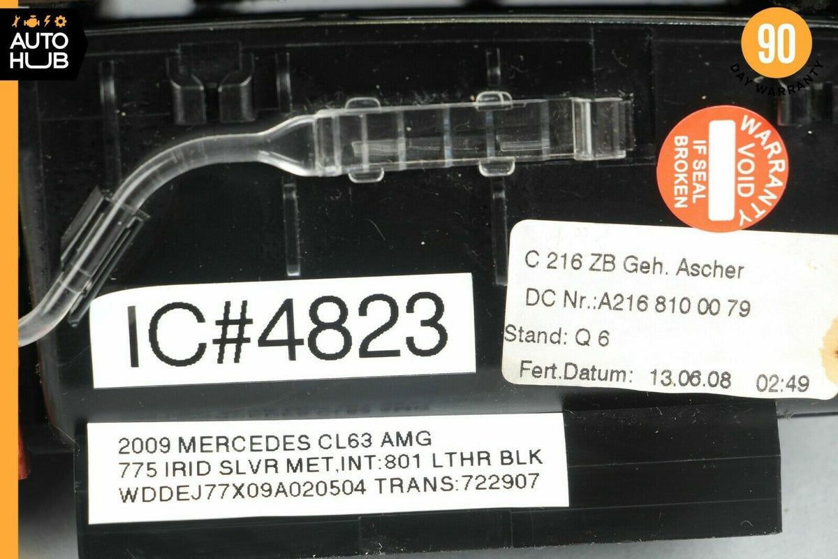 07-14 Mercedes W216 CL63 AMG CL550 Center Console Ash Tray Ashtray Trim Wood OEM - photo 10