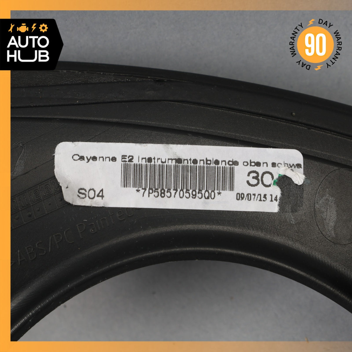 11-18 Porsche Cayenne 958 Dashboard Instrument Cluster Upper Bezel Black OEM - photo 9
