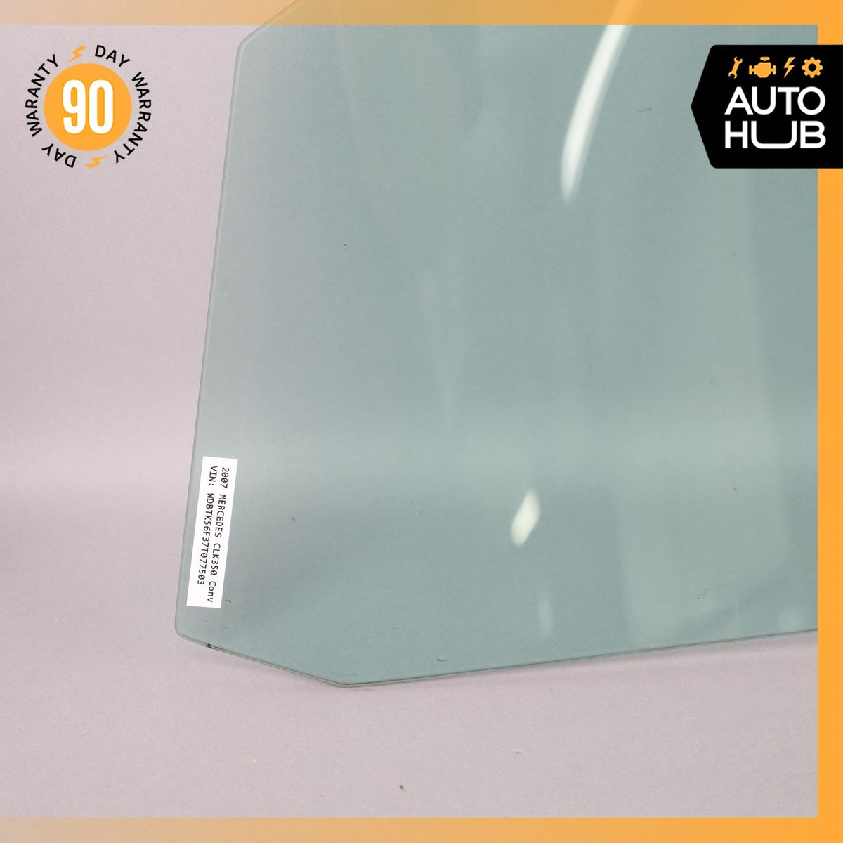 03-09 Mercedes W209 CLK350 CLK500 CLK550 Front Right Side Door Window Glass OEM - photo 14