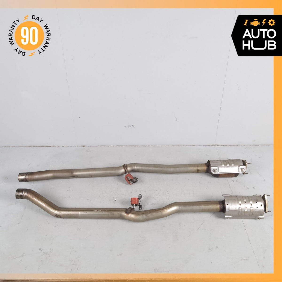 Bentley Continental GT 6.0L Middle Exhaust Downpipe Left & Right Side OEM 56k - photo 8