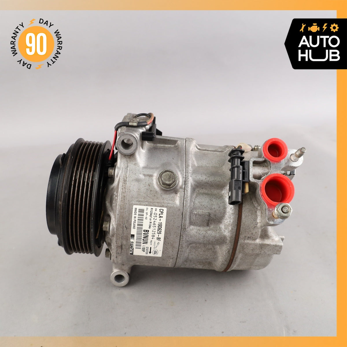 14-23 Jaguar X152 F-Type AC Air Conditioning Compressor Clutch OEM 79k - photo 3