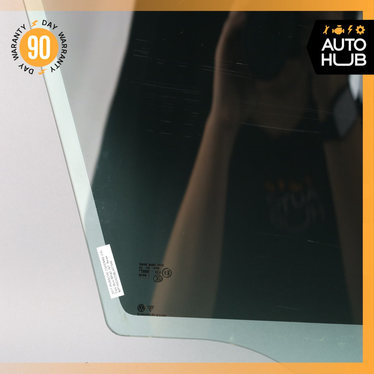 11-18 Porsche Cayenne 958 Front Left Driver Side Door Window Glass OEM - photo 11