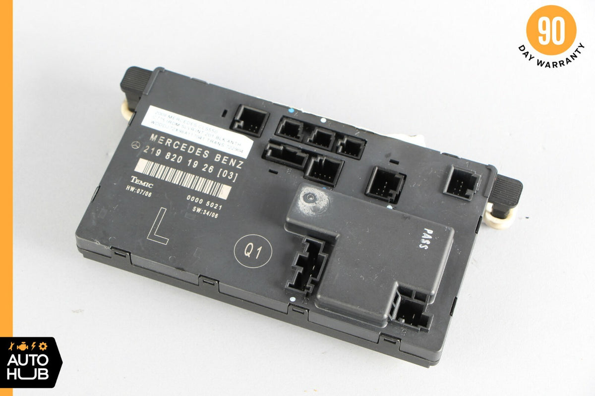 06-11 Mercedes W219 CLS63 CLS550 Front Left Door Control Module 2198201926 OEM - photo 1