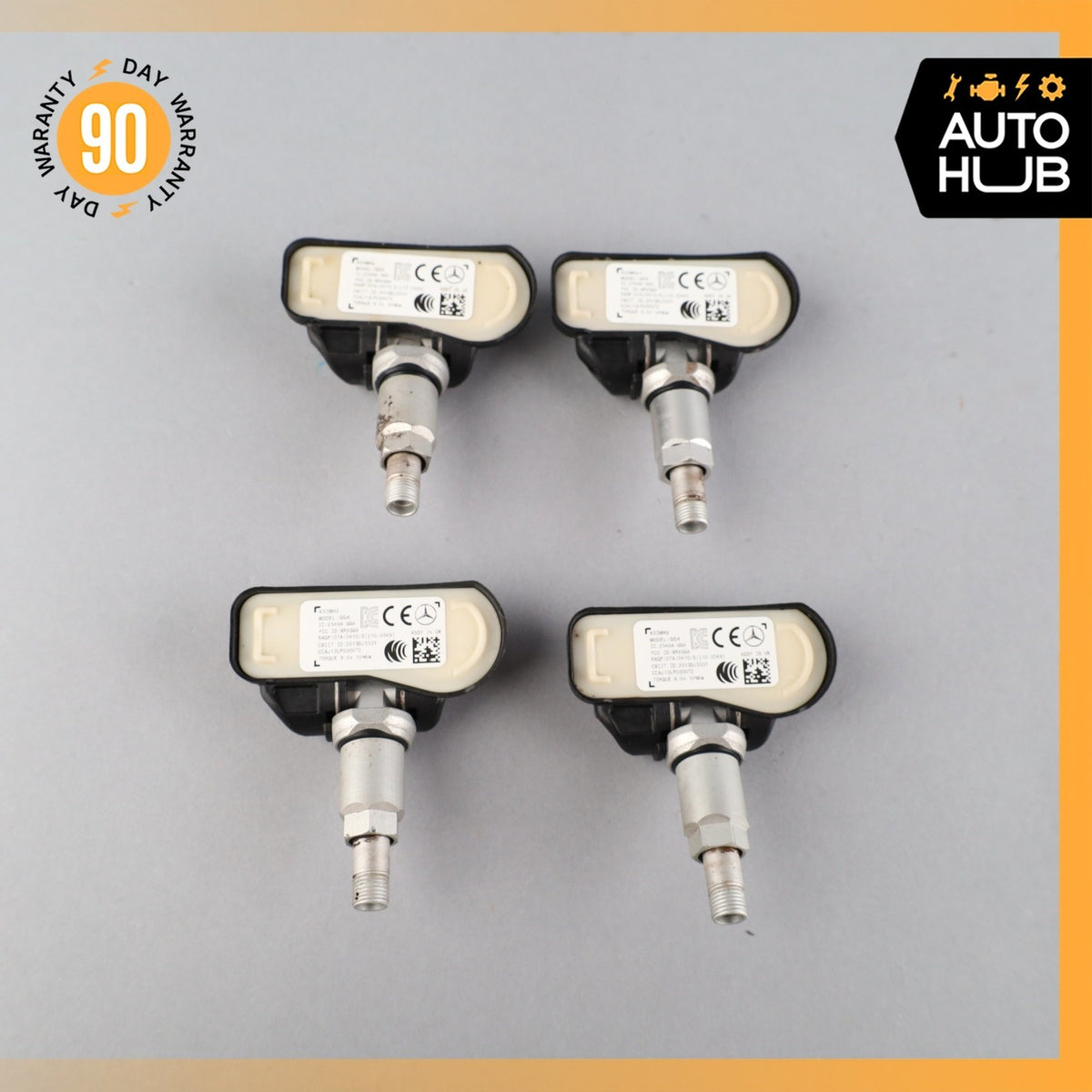 12-18 Mercedes R172 SLC300 GLK350 TPMS Tire Pressure Sensor 433 MHZ Set of 4 OEM - photo 9