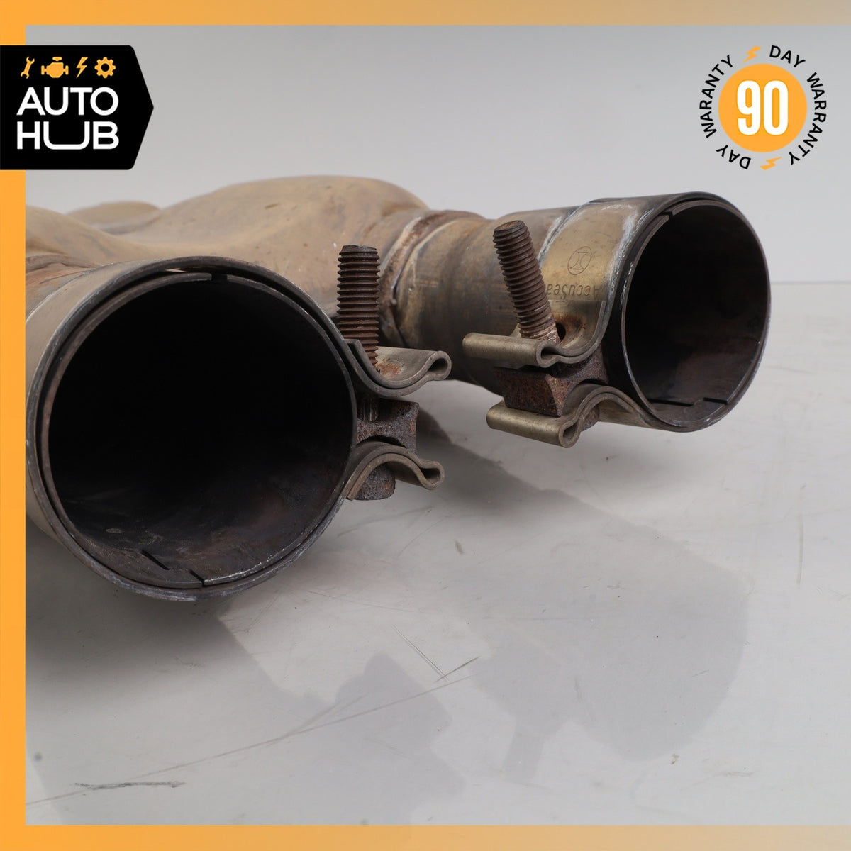 05-07 Maserati Quattroporte M139 Exhaust Mid Pipe Center Resonator Silencer 84k - photo 12