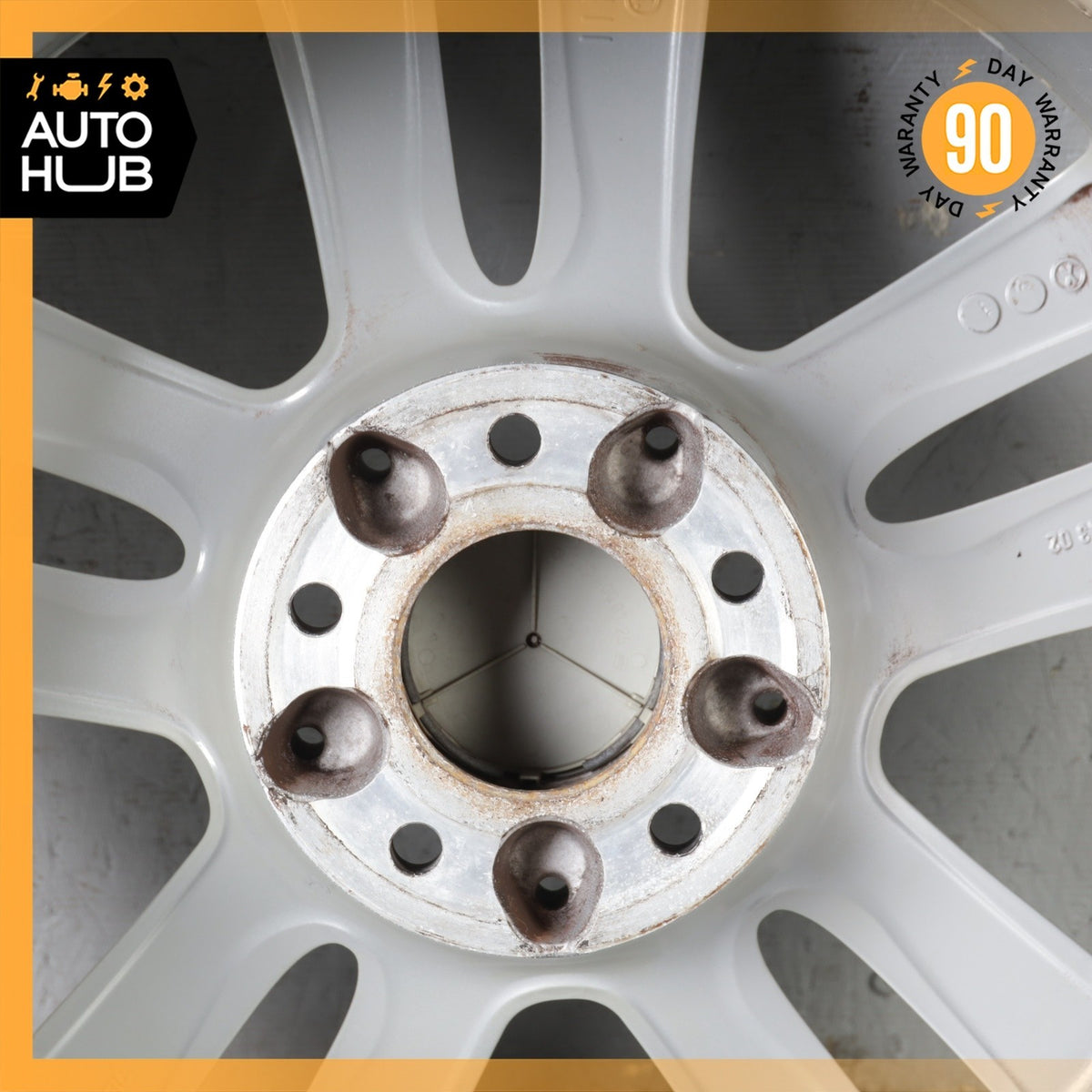 Mercedes W209 CLK350 SLK350 8.5 X 17 17" Rear Wheel Rim Silver 2094014302 OEM - photo 16