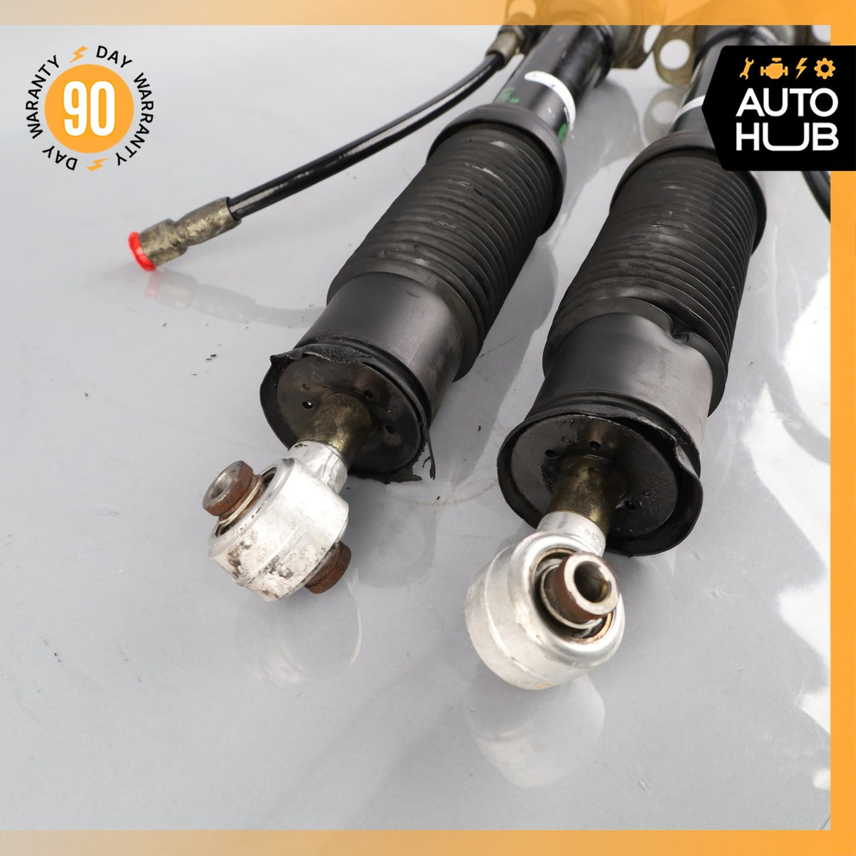 92-99 Mercedes W140 CL600 S500 Rear Left & Right Hydraulic Shock Strut Set OEM - photo 12