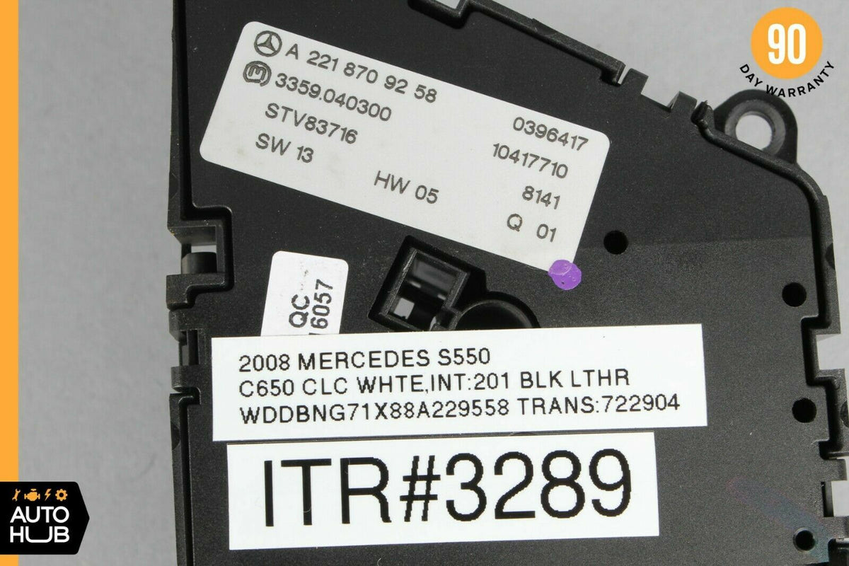 07-14 Mercedes W221 S550 CL550 Front Left Driver Seat Control Memory Switch OEM - photo 8