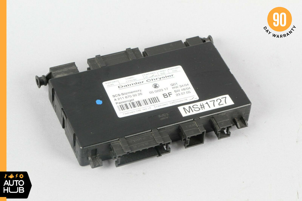 03-11 Mercedes W211 E500 CLS550 Front Right Side Under Seat Control Module OEM - photo 1