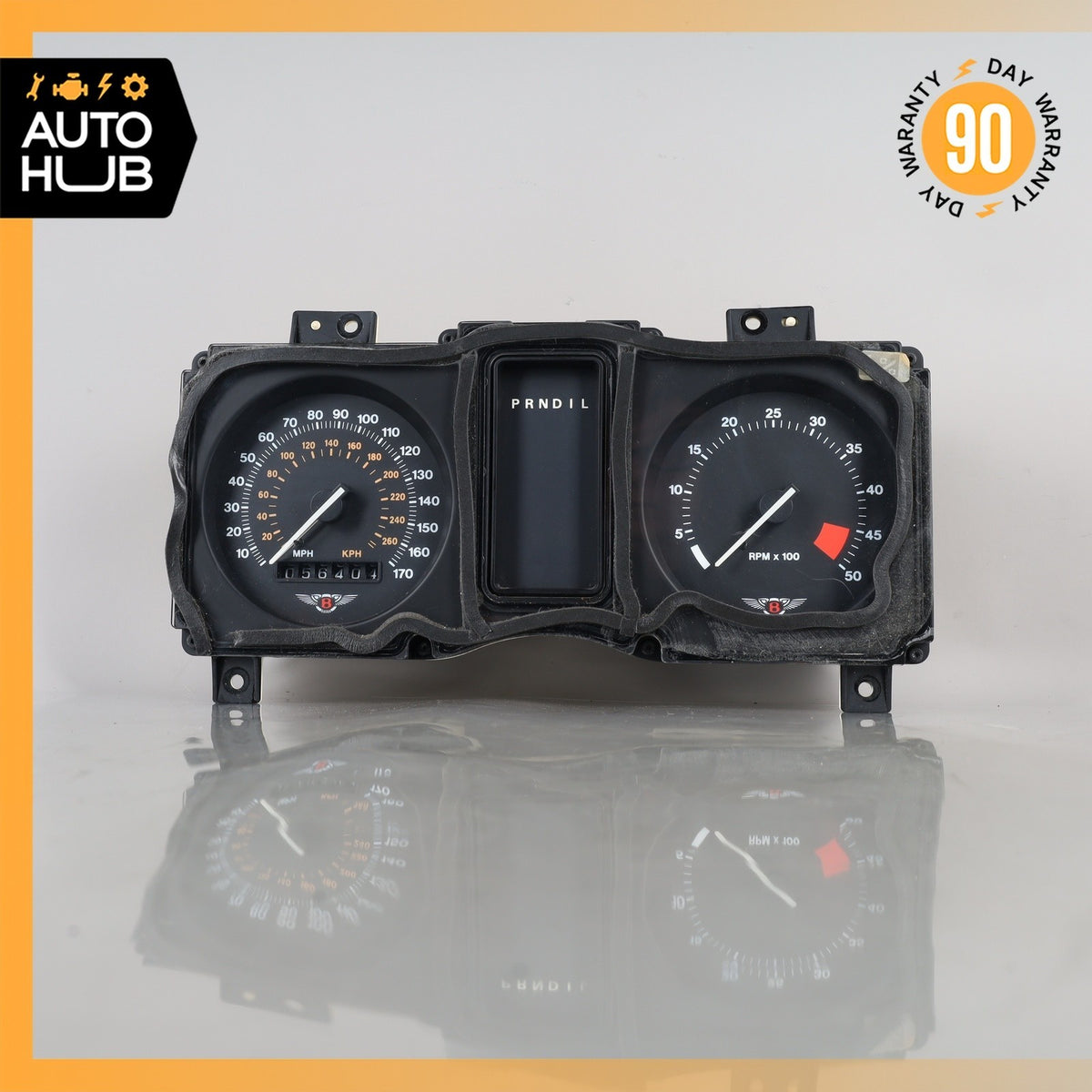 90-91 Bentley Eight / Turbo / Mulsanne Instrument Cluster Speedometer OEM 56k - photo 2