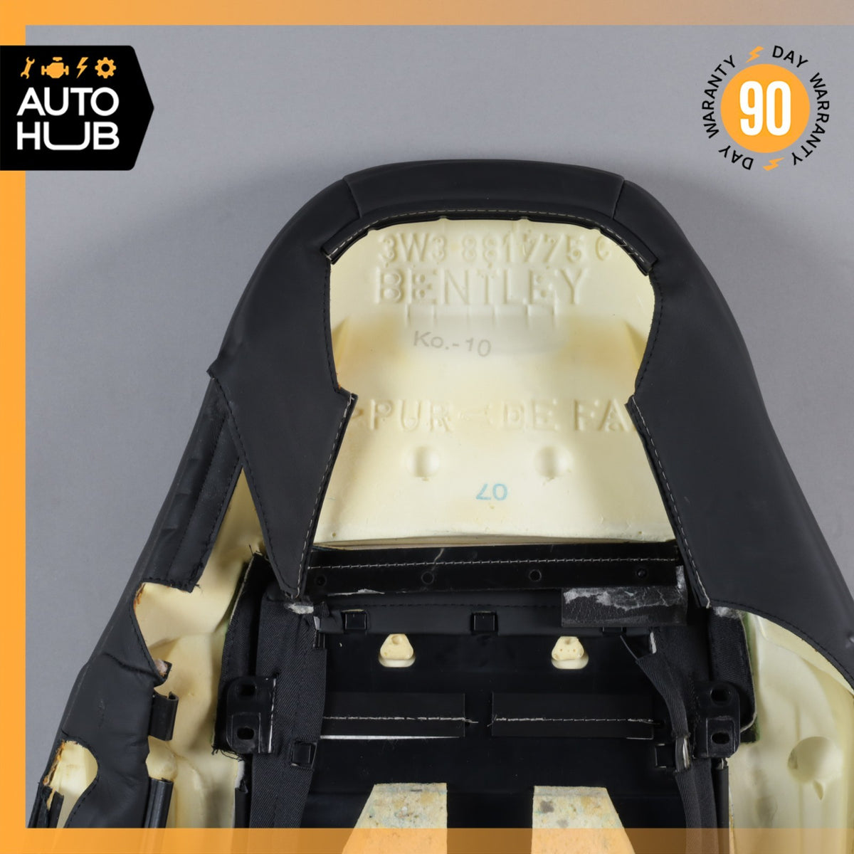 03-10 Bentley Continental GT Front Left Side Top Upper Seat Cushion OEM - photo 15