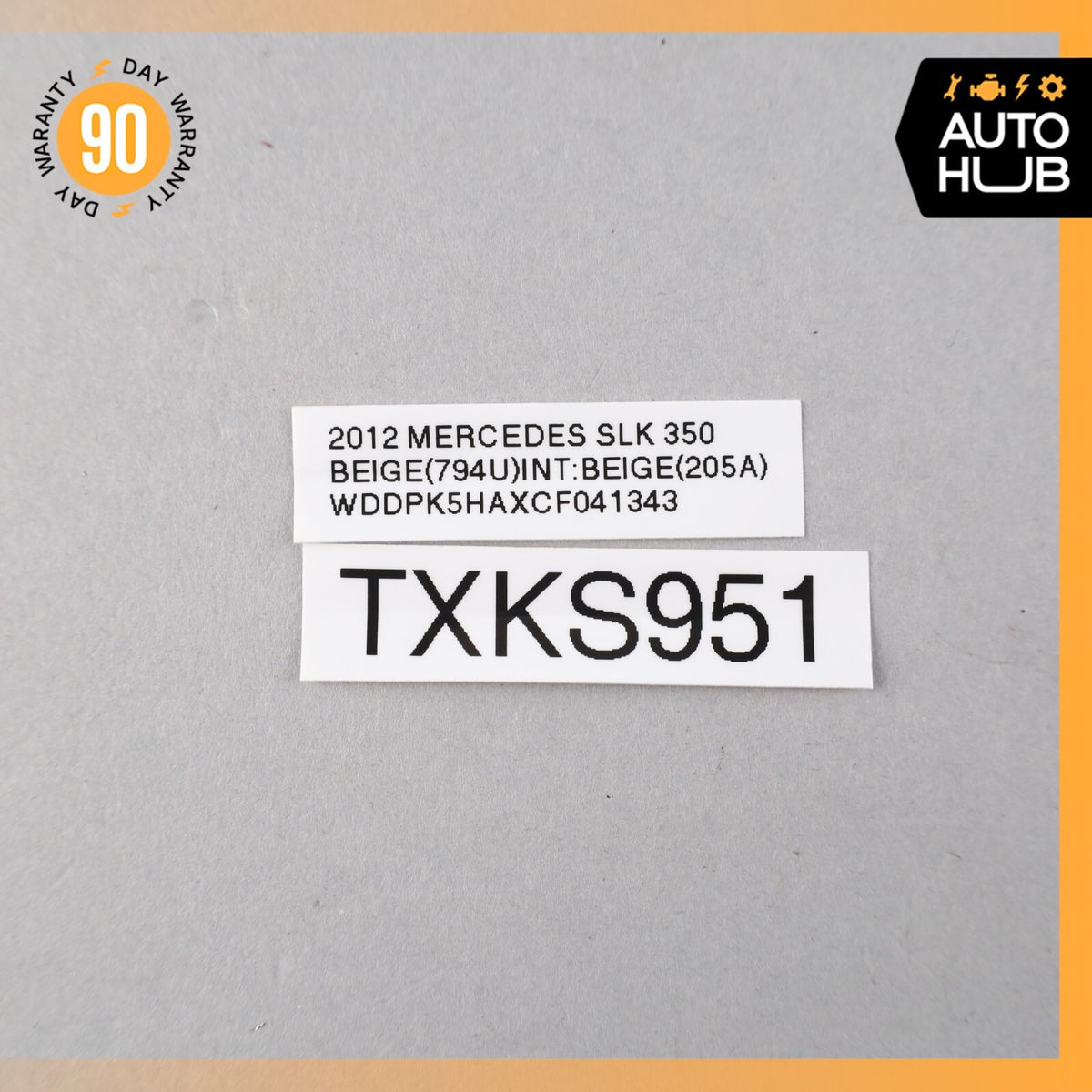 12-20 Mercedes R172 SLK350 Front Right Top Roof Lock Latch Cylinder OEM 30k - photo 8