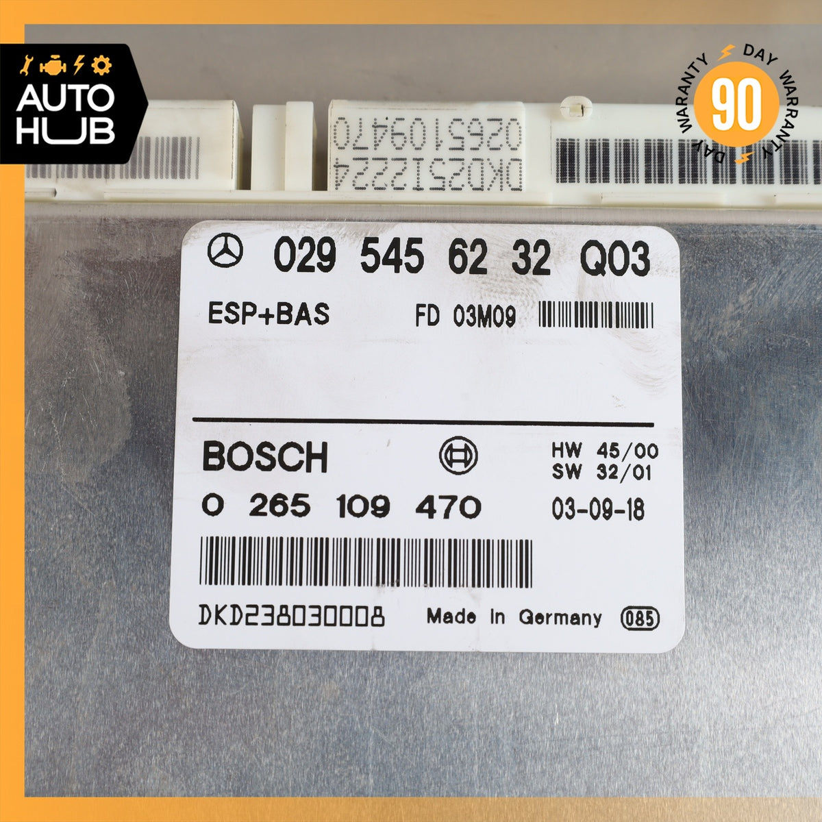 01-03 Mercedes W208 CLK430 ABS Anti Lock Brake System Control Module OEM - photo 8