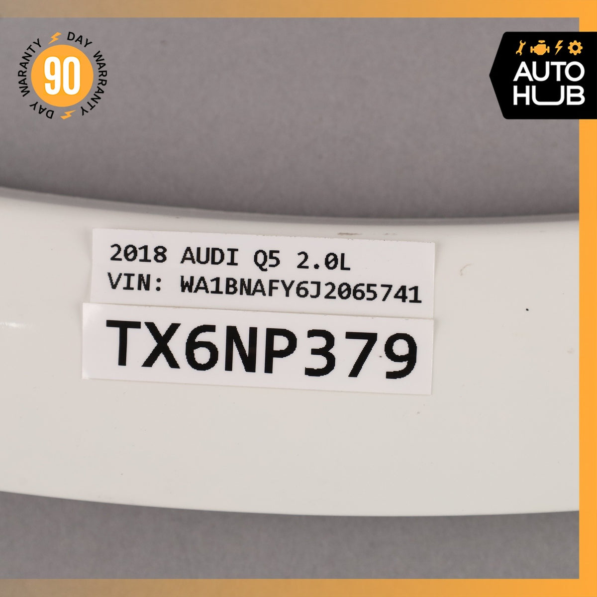 18-20 Audi FY Q5 Front Left Fender Wheelarch Flare White OEM - photo 15