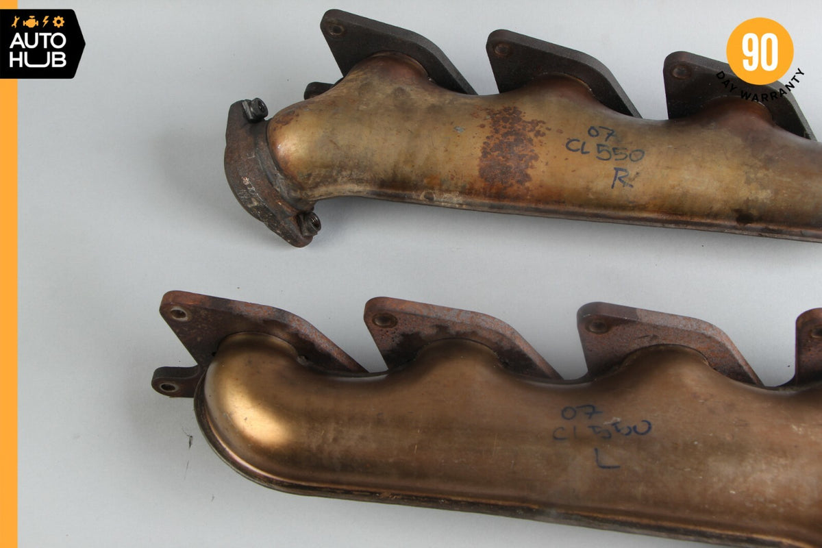 07-11 Mercedes W216 CL550 S550 5.5 V8 Exhaust Manifold Left & Right Set of 2 OEM - photo 7