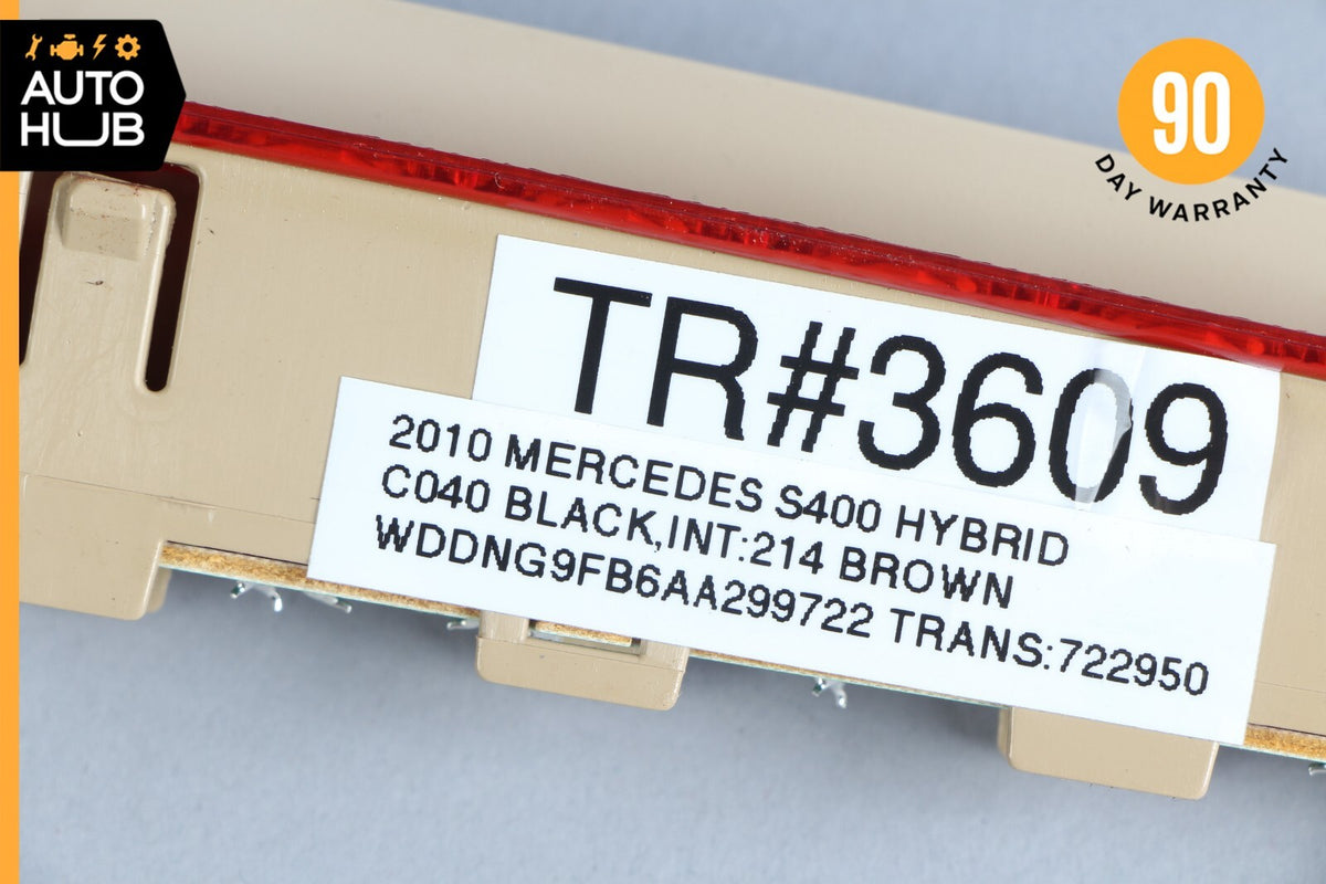 07-14 Mercedes W221 S400 S550 CL550 Rear 3RD Third Brake Stop Light Beige OEM - photo 12