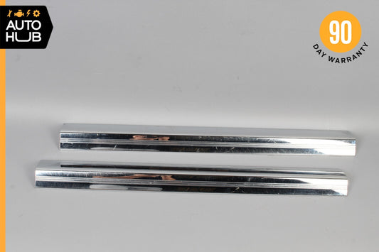 03-06 Mercedes W215 CL55 AMG CL500 Door Step Sill Cover Right & Left Set OEM - photo 1